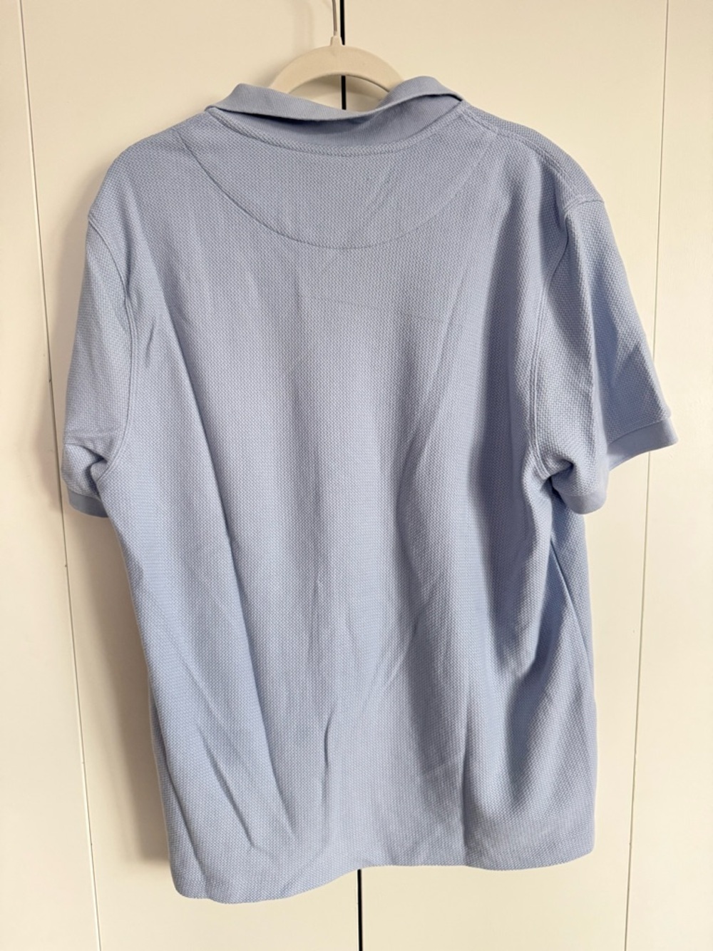 Banana Republic Light Blue Men's Knit Polo Shirt - Picture 2 of 5